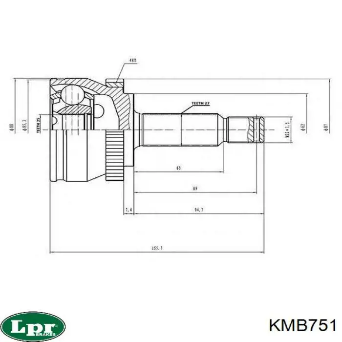 Граната колісна LPR KMB751 ціна, від 32.06 USD
