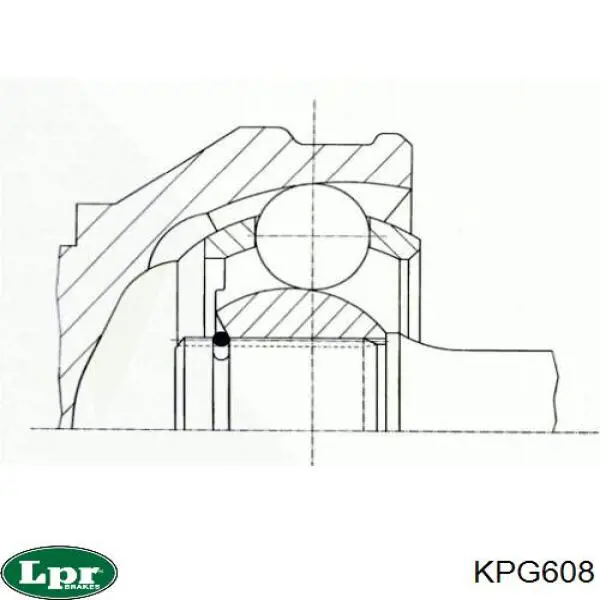KPG608 LPR шрус зовнішній передній
