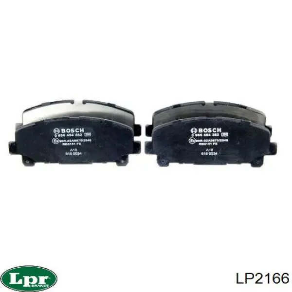 LP2166 LPR колодки гальмівні передні, дискові