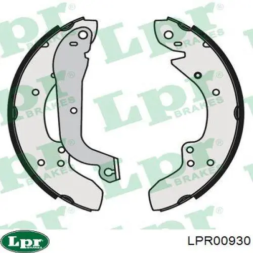 Купити LPR00930 LPR Колодки гальмові задні, барабанні