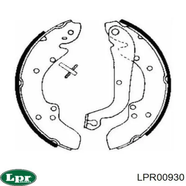 Колодки гальмові задні, барабанні LPR LPR00930 ціна, від 24.72 USD