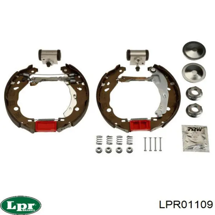 Колодки гальмові задні, барабанні LPR LPR01109 ціна, від 30.86 USD