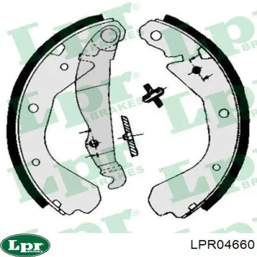 Купити LPR04660 LPR Колодки гальмові задні, барабанні