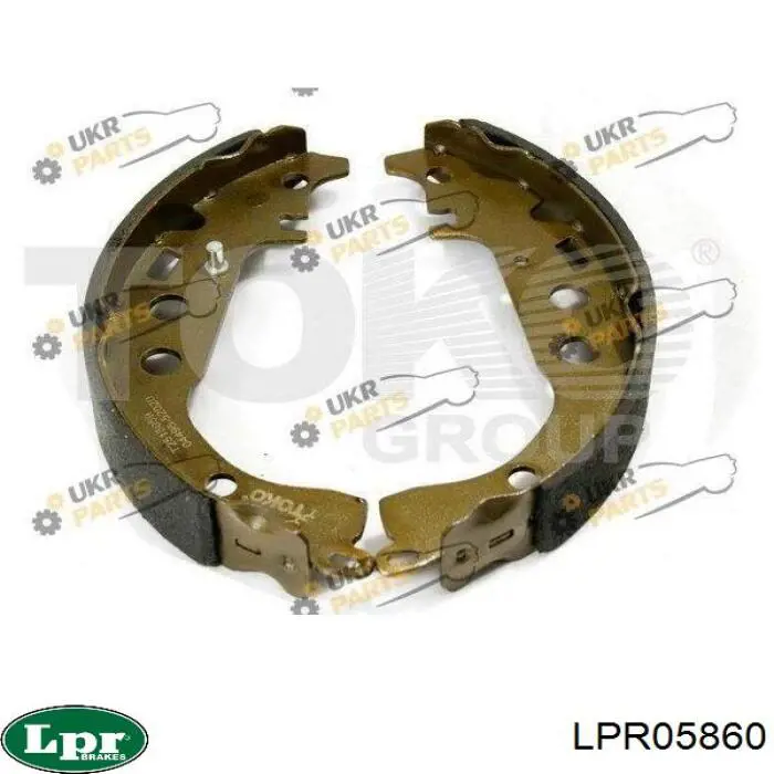 Колодки гальмові задні, барабанні LPR LPR05860 ціна, від 15.39 USD