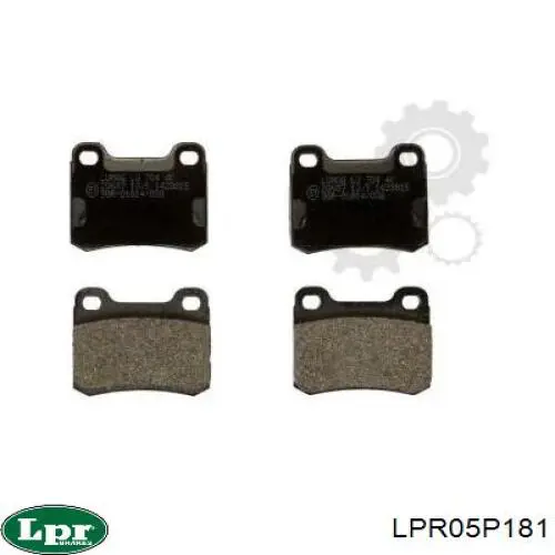 LPR05P181 LPR колодки гальмові задні, дискові