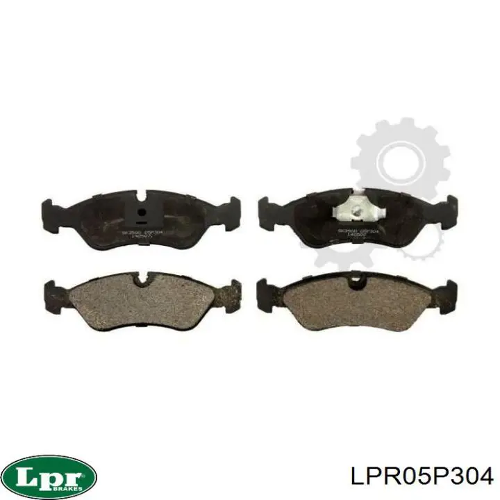 LPR05P304 LPR колодки гальмові задні, дискові