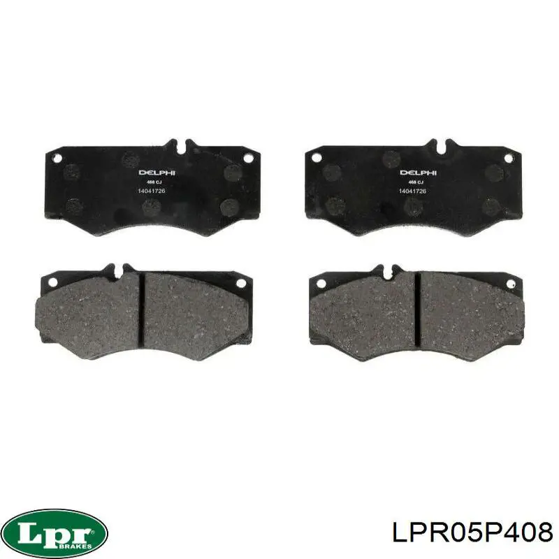 Передні тормозні колодки LPR05P408 LPR