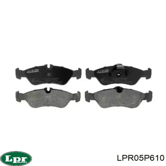 LPR05P610 LPR Колодки гальмівні задні, дискові