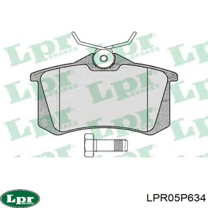 Задні гальмівні колодки LPR LPR05P634 ціна, від 14.09 USD