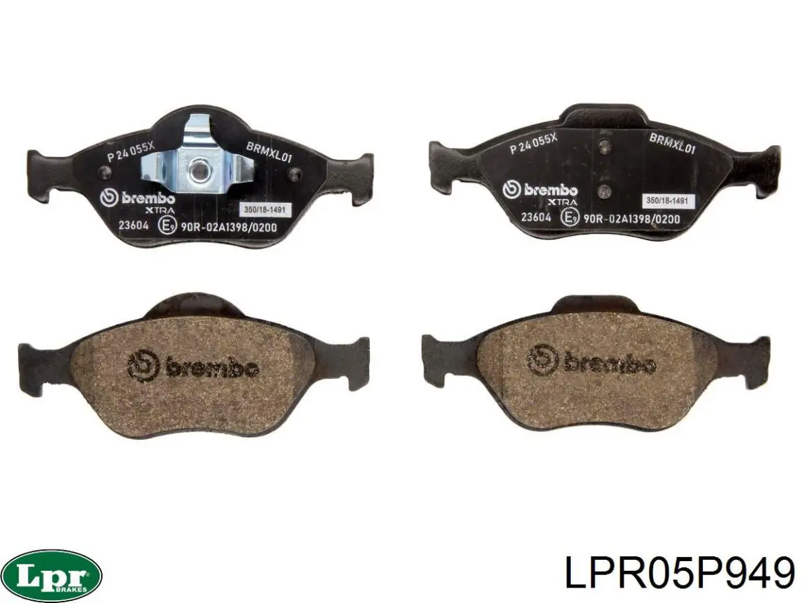 Передні тормозні колодки LPR05P949 LPR