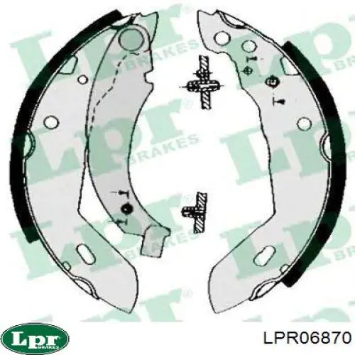 Колодки ручника / стоянкового гальма LPR LPR06870 ціна, від 11.38 USD