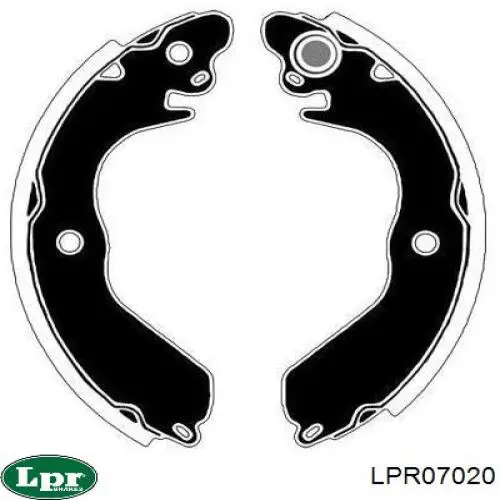 Купити LPR07020 LPR Колодки гальмові задні, барабанні