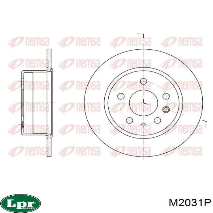 Задні дискові гальма LPR M2031P ціна, від 24.90 USD