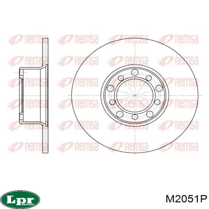 Купити M2051P LPR Ротор гальмівний