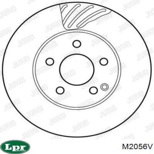 Диск переднього гальма LPR M2056V ціна, від 63.88 USD