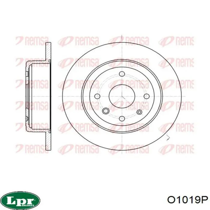Задні дискові гальма LPR O1019P ціна, від 25.99 USD