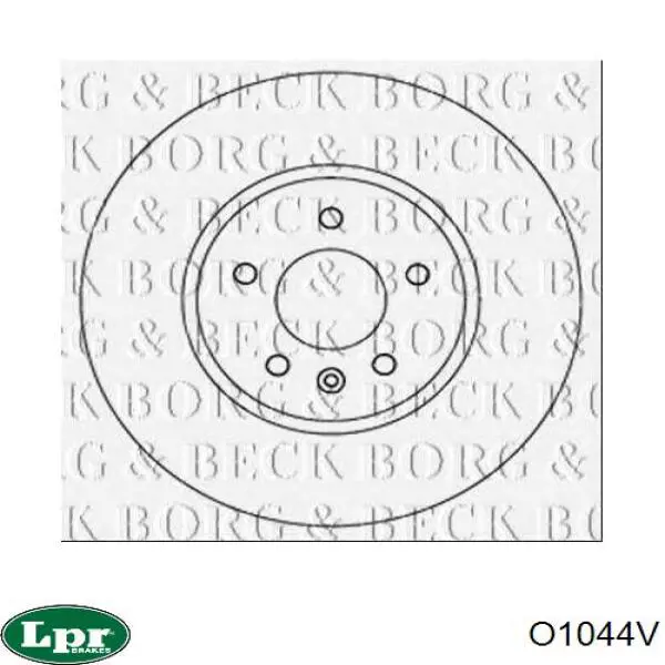 Гальмівні диски передні O1044V LPR