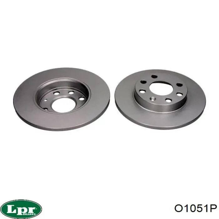 Диск переднього гальма LPR O1051P ціна, від 18.78 USD