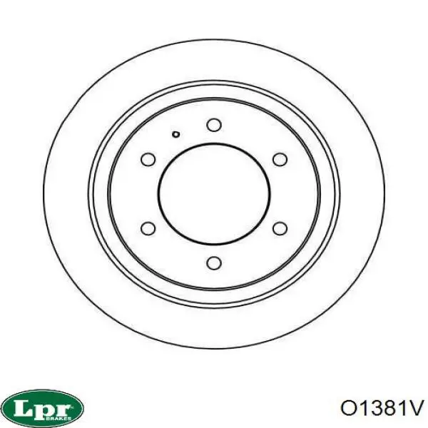 Купити O1381V LPR Диск заднього гальма