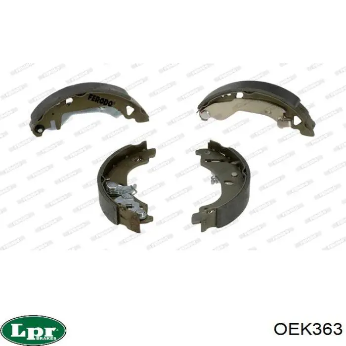 Колодки гальмівні задні барабанні, в зборі з циліндруми, комплект K23028 Brembo