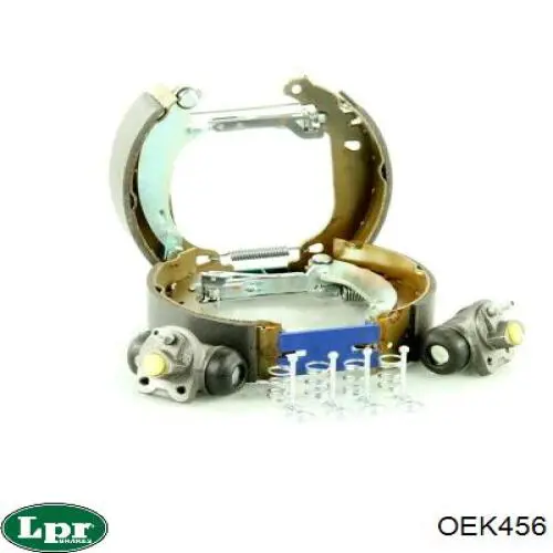 OEK456 LPR колодки гальмівні задні барабанні, в зборі з циліндруми, комплект