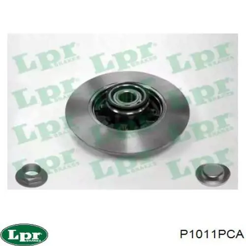 P1011PCA LPR диск гальмівний задній