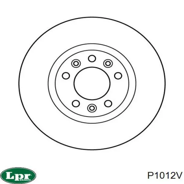 Диск гальмівний передній LPR P1012V