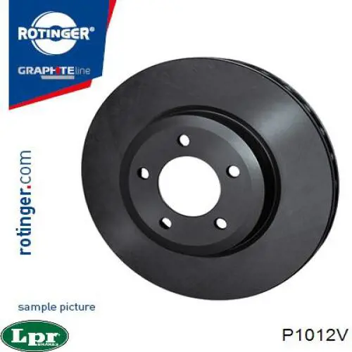 Гальмівні диски передні P1012V LPR