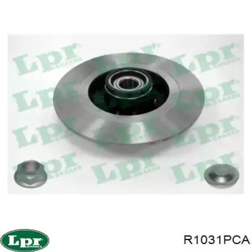 R1031PCA LPR диск гальмівний задній