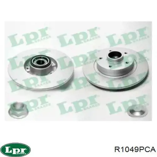 R1049PCA LPR диск гальмівний задній