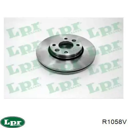Диск переднього гальма LPR R1058V ціна, від 33.45 USD