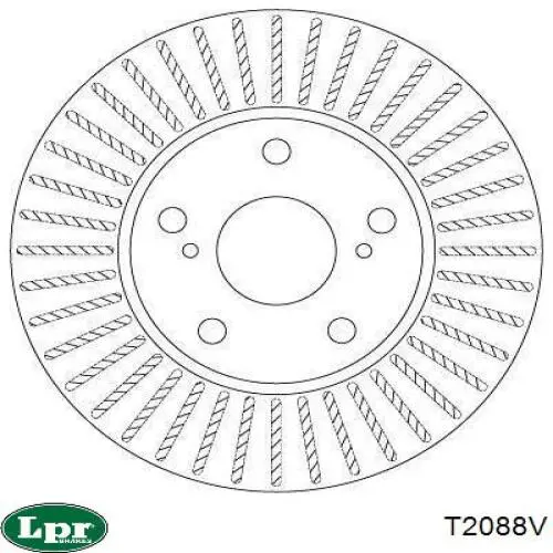 Гальмівні диски передні T2088V LPR