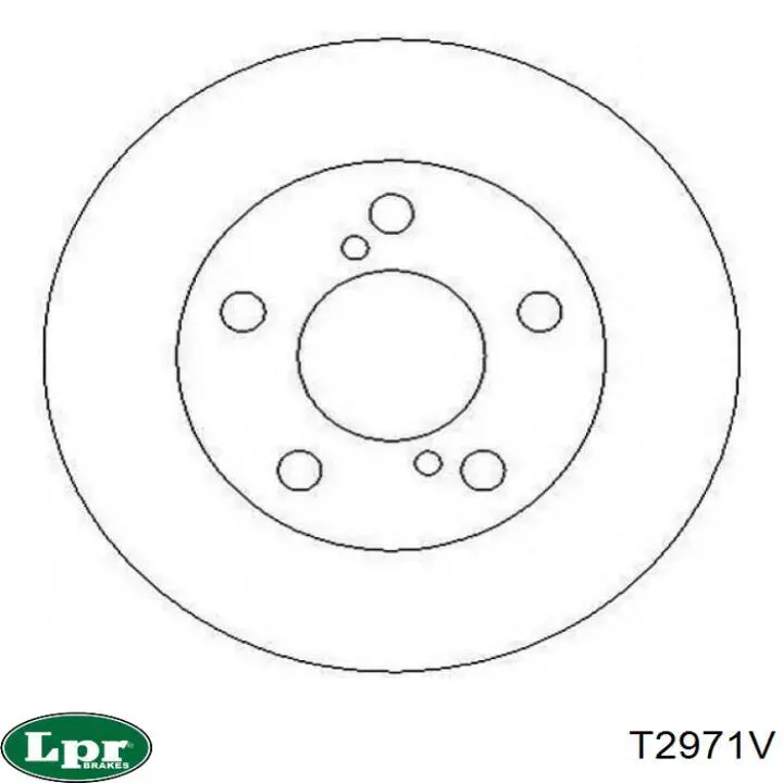 Диск гальмівний передній T2971V LPR