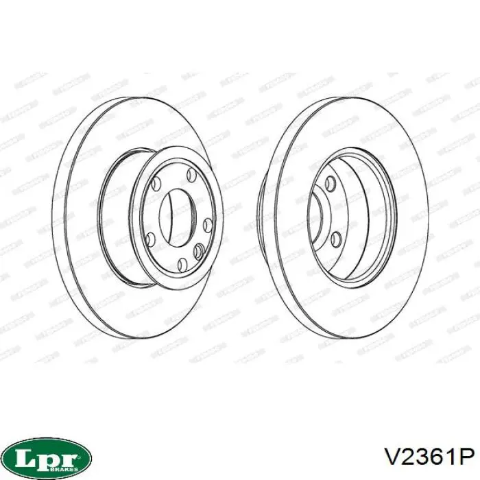 Купити V2361P LPR Ротор гальмівний