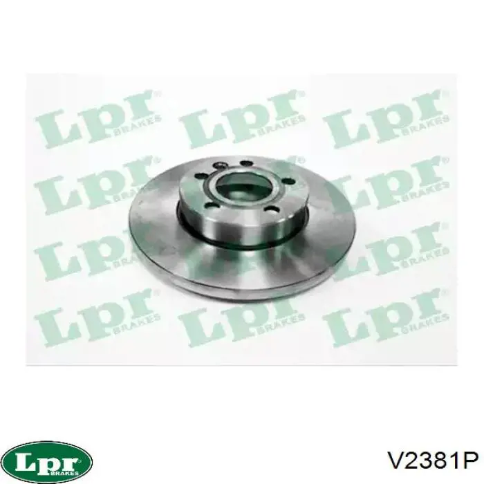 Диск переднього гальма LPR V2381P ціна, від 39.60 USD