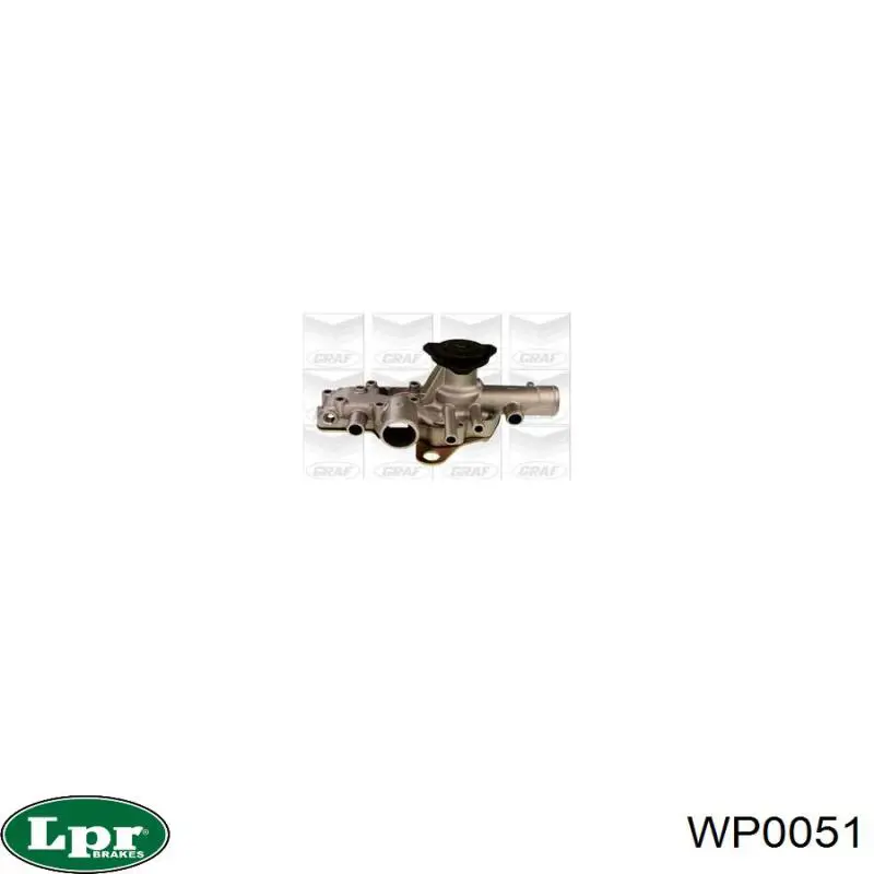 Помпа охолодження LPR WP0051 ціна, від 37.32 USD