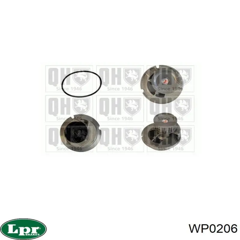 Помпа охолодження LPR WP0206 ціна, від 27.61 USD
