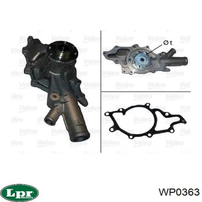Купити WP0363 LPR Насос охолоджуючої рідини