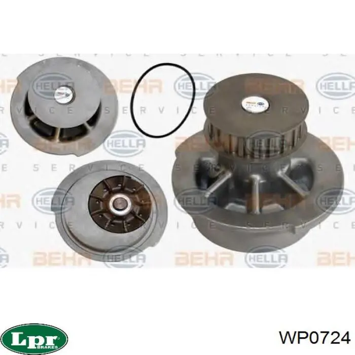 Купити WP0724 LPR Насос охолоджуючої рідини