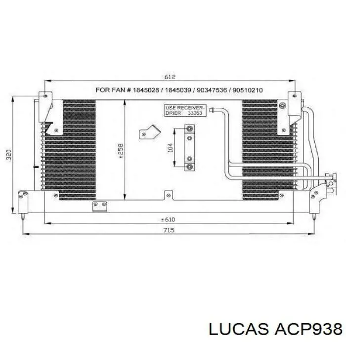 ACP938 Lucas компресор кондиціонера