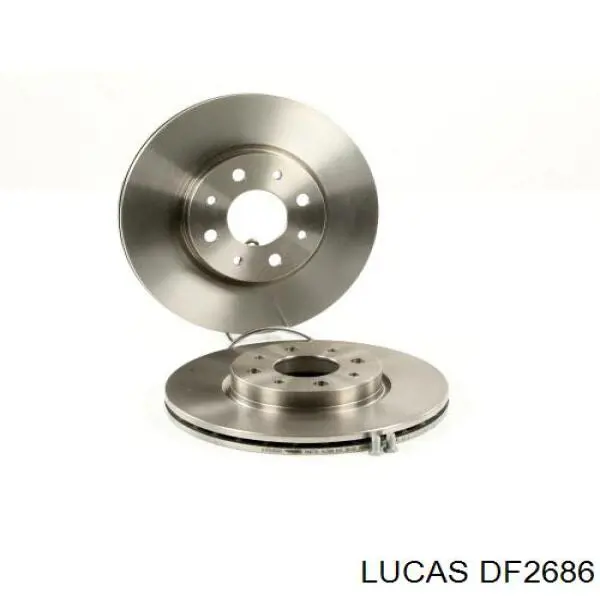 DF2686 Lucas диск гальмівний передній