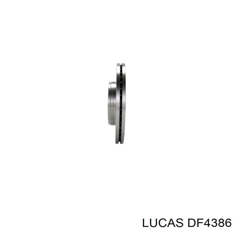 DF4386 Lucas диск гальмівний передній