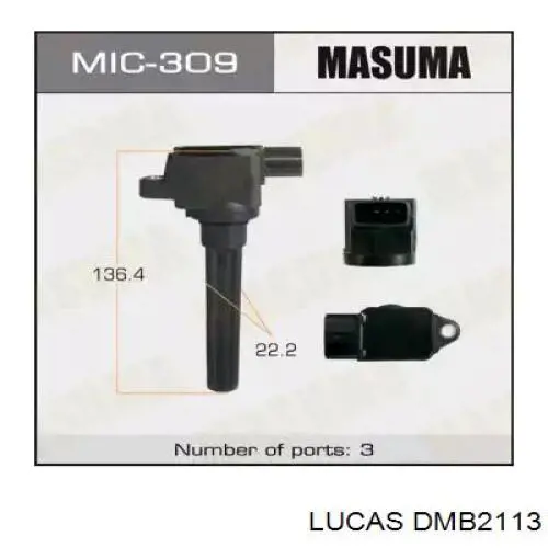 Котушка запалювання Masuma MIC309 ціна, від 22.61 USD