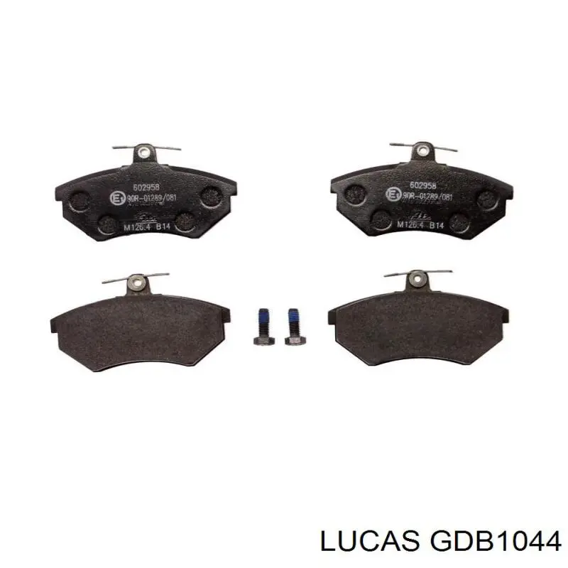 GDB1044 Lucas колодки гальмівні передні, дискові