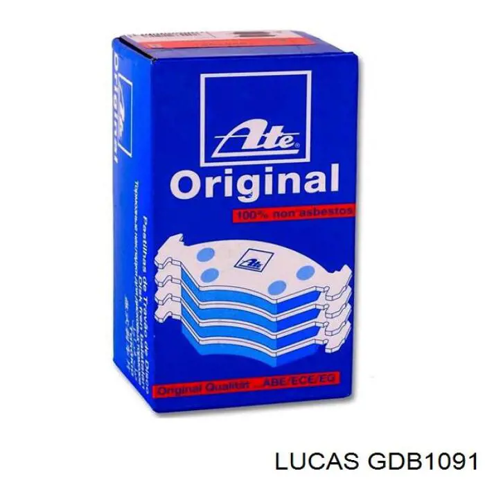 GDB1091 Lucas Передні гальмівні колодки