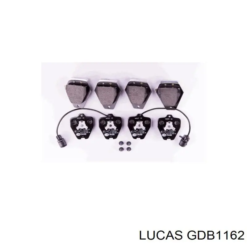 Гальмівні колодки Lucas GDB1162 ціна, від 46.23 USD