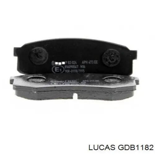 GDB1182 Lucas колодки гальмові задні, дискові