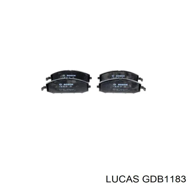 GDB1183 Lucas колодки гальмівні передні, дискові