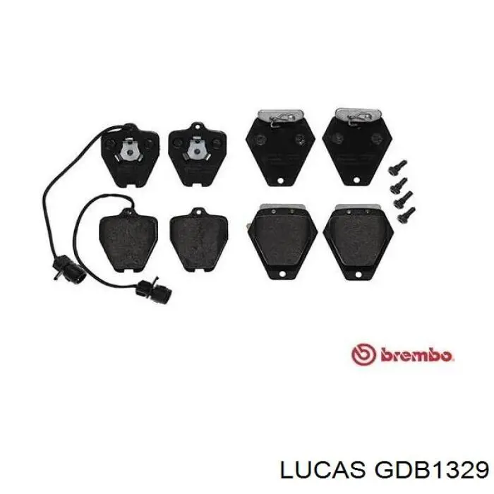 GDB1329 Lucas колодки гальмівні передні, дискові