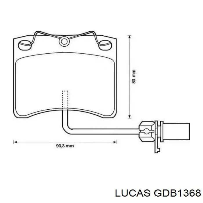 Гальмівні колодки Lucas GDB1368 ціна, від 22.27 USD